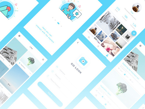 GO LOOK APP DESIHGN + Dribbble works